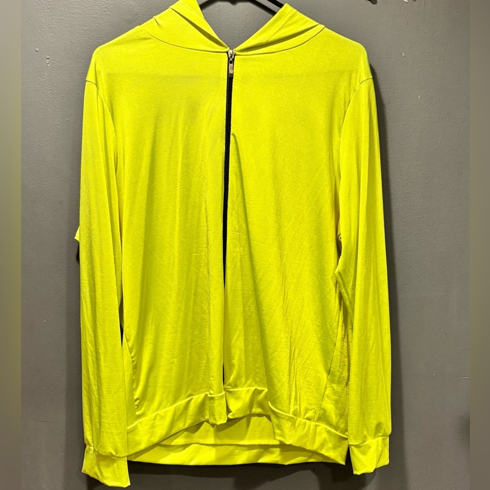 - Rouge Collection Neon Yellow Zip Up hoodie